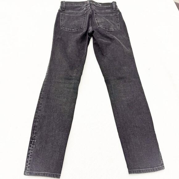 Something Navy Black Charcoal Split Hem Skinny Denim Jeans K5094 Size 25 - Picture 3 of 9